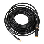 Tuyau pour nettoyeur haute pression tuyau d�boucheur flexible noir nettoyage de canalisations 20m label ...