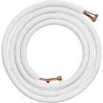 Tuyau de raccordement en cuivre et aluminium pour climatisation - tuyau en cuivre isol� - 1 / 4 pouce ...