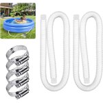 Tuyau de rechange pour piscine de 125 po de diamtre avec pince mtallique pour pompe de filtre intex ...