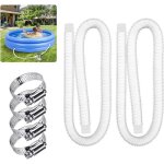 Tuyau de rechange pour piscine de 125 po de diamtre avec pince mtallique pour pompe de filtre intex - ...