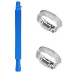 Tuyau de rechange pour piscine 32 mm tuyau de rechange pour pompe de piscine avec colliers de serrage ...