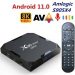 Tv box android 11 - - x96 max plus ultra - 8k - 4gb ram - 64gb stockage