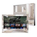 Tv intelligente led miroir - sylvox - bt32a0kegb - 32?(81cm) - google tv - 1080p fhd - 500nit - ip65 ...