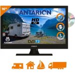 Antarion tv led 15. 6 39cm télévision hd tnt camping 12v dvd intégré Antarion tv led 15. 6 39cm télévision hd tnt camping 12v dvd intégré