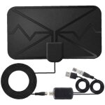 Tv numrique antenne hdtv intrieur amplified antennes - t arial tnt pour les chanes locales noir[a578] ...