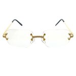 Tyler lunettes vue ovale quartier doré rond round shape bijoux vintage rétro sans monture rimless Tyler lunettes vue ovale quartier doré rond round shape bijoux vintage rétro sans monture rimless