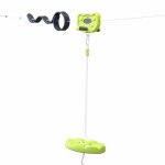 Tyrolienne enfants avec balanoire disque 30m aliz
