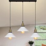 U - do ajustable lustre design moderne 3 lampes suspension en fer blanc lampe longue pôle lustre intérieur ... U - do ajustable lustre design moderne 3 lampes suspension en fer blanc lampe longue pôle lustre intérieur ...