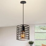 U - do lustre ajustable vintage lampe en fer noir e27 suspension luminaire design cratif pour cuisine ...