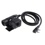 U94 connecteur ptt kenwood 2 broches push to talk pour talkie walkie airsoft z113 - ken