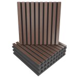 Ua acoustics pole x4 - panneaux acoustiques: absorption diffusion - lot de 4 - bois perfor lamin 1 ...