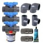 Ubbink kit bi - pass pour pompe � chaleur de piscine
