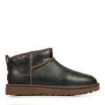 Ugg classic ultra mini lthr regen chausson femme