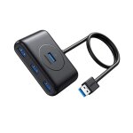 Hub usb 3. 0 - ugreen - 4 ports - haute vitesse 5gbps - adaptateur externe - protection usb