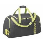 Uhlsport sac de sport essential 2. 0 - 50 l - gris anthracite et jaune - taille m