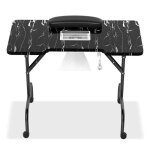 Uisebrt table � manucure pliable avec aspiration de poussi�re et 4 roues soins des ongles pour la maison ...