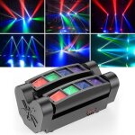 Uking 120w dj lyre led rgbw - dmx 4 en 1 disco lumi�re daraign�e lumi�re de sc�ne - jeux de lumi�re dj ...