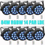 Uking 14 led rgbw jeux de lumi�res - 84w lumi�re de sc�ne avec t�l�commande par led stroboscope & son ...