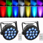 Uking 14 led rgbw jeux de lumi�res - 84w lumi�re de sc�ne avec t�l�commande - par led stroboscope & son ...