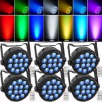 Uking 14 led rgbw jeux de lumires - 84w lumire de scne avec tlcommande - par led stroboscope & son ...