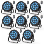 Uking 14 led rgbw jeux de lumi�res - 84w lumi�re de sc�ne avec t�l�commande - par led stroboscope & son ...