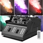 Uking 1500w machine � bulles de fum�e 18 rgb 3in1 led machine � fum�e dmx avec t�l�commande pour dj disco ...
