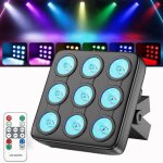 Uking 180w 9 led rgbw jeux de lumi�res - lumi�re de sc�ne avec t�l�commande - par led stroboscope & son ...