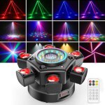 Uking 150w jeux de lumiere - dj lyre led rgbw rotation lumi�re de sc�ne - lumi�re laser&stroboscopique ...