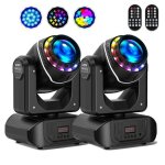 Uking 120w lumière de scène - lyre led rgbw dmx beam gobo 18 prismes - jeux de lumiere dj anneau lumineux ... Uking 120w lumière de scène - lyre led rgbw dmx beam gobo 18 prismes - jeux de lumiere dj anneau lumineux ...
