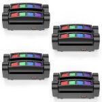 Uking 4pcs 120w dj lyre led rgbw - dmx 4 en 1 disco lumi�re daraign�e lumi�re de sc�ne - jeux de lumi�re ...