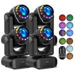 Uking 120w lumière de scène - lyre led rgbw dmx beam gobo 18 prismes - jeux de lumiere dj anneau lumineux ... Uking 120w lumière de scène - lyre led rgbw dmx beam gobo 18 prismes - jeux de lumiere dj anneau lumineux ...