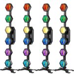 Uking - 4pcs lampes de sc�ne - mini projecteur lin�aire vintage 6 pi�ces pour sc�ne id�al pour dj concerts ...