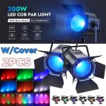 Uking cob rgbw jeux de lumi�res - 200w lumi�re de sc�ne dmx 6 en 1 - par light stroboscope & son pour ...