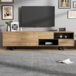 Ulife banc tv en bois avec plusieurs fonctions de rangement rangement ouvert avec compartiments trapézoïdaux ... Ulife banc tv en bois avec plusieurs fonctions de rangement rangement ouvert avec compartiments trapézoïdaux ...