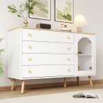 Ulife enfilade minimaliste moderne blanc commode 4 largeurs pour salle à manger cuisine salon style moderne ... Ulife enfilade minimaliste moderne blanc commode 4 largeurs pour salle à manger cuisine salon style moderne ...