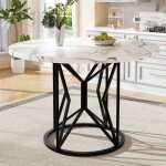 Ulife table à manger ronde moderne blanche table basse 4 - 6 personnes adaptée à la salle à manger pieds ... Ulife table à manger ronde moderne blanche table basse 4 - 6 personnes adaptée à la salle à manger pieds ...