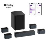 Ultimea 7. 1 barre de son avec dolby atmos 7. 1 syst�me de son surround contr�le des applications