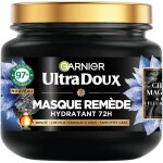 Ultra doux - masque hydratant & quilibrant au charbon magntique & fleur de nigelle - pour cheveux normaux ...