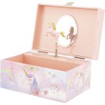 Boite � musique - ulysse - licorne arc - en - ciel - rose - 15x10x8 cm - pour enfants � partir de 3 ans ...