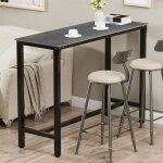 Unho table de bar en marbre table haute de bar table à manger mange - debout cuisine 120x40x105cm Unho table de bar en marbre table haute de bar table à manger mange - debout cuisine 120x40x105cm