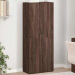 Unique armoire de classement ch�ne marron 60x32x153 cm bois ing�nierie cozy479314