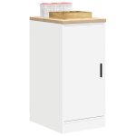 Unique armoire haute industrielle lmt - armoire de rangement de garage blanc 40x51x85 cm bois de pin ...