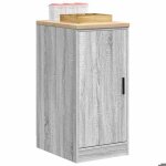 Unique armoire haute industrielle lmt - armoire de rangement de garage sonoma gris 40x51x85 cm bois pin ...