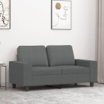 Unique canap� � 2 places lmt - sofa pour salon gris fonc� 120 cm tissu - banquette canap� design cozy191660 ...