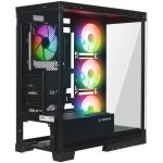 Unite centrale seule - mini pc rampage botier pc hydra v2 aquarium 4 ventilateurs argb noir