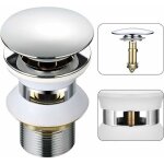Universel bonde lavabo avec trop - plein pop - up automatique push open click clack pour salle de bain ... Universel bonde lavabo avec trop - plein pop - up automatique push open click clack pour salle de bain ...