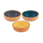 Urban living - lot de 3 ramequins en terre cuite 3 couleurs - multicolore
