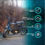 Draisienne �lectrique urbanglide thunder 160 ? 30 km dautonomie 25 km / h 16 freinage � disque