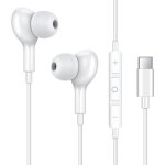Usb c couteurs pour iphone 16 couteurs type c intra - auriculaires avec microphone intgr basses stro ...