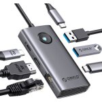 Usb c station daccueil 6 en 1 hub usb c avec ethernet 25 g hdmi 4k 60hz pd 100 w 2 x usb 3. 0 usb c 5gbps ...